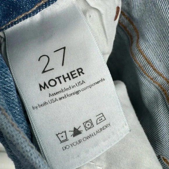 MOTHER The insider crop step fray thrilling shots jeans  size 27 B2329 - Picture 5 of 6